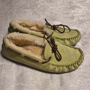 UGG Green Suede Slippers
